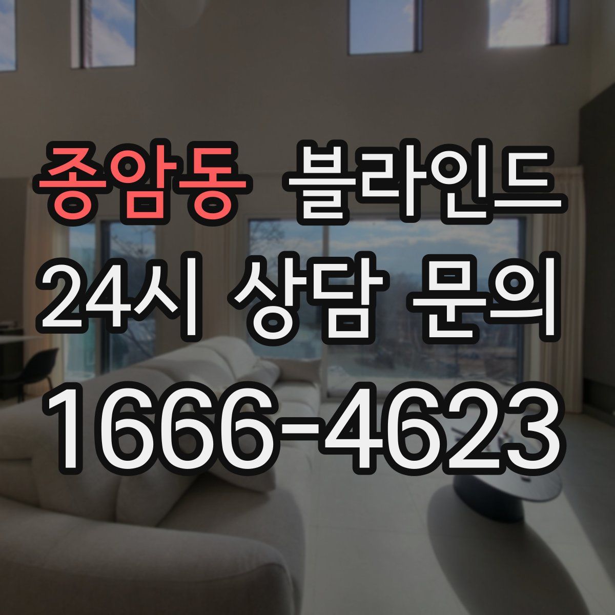 종암동 블라인드