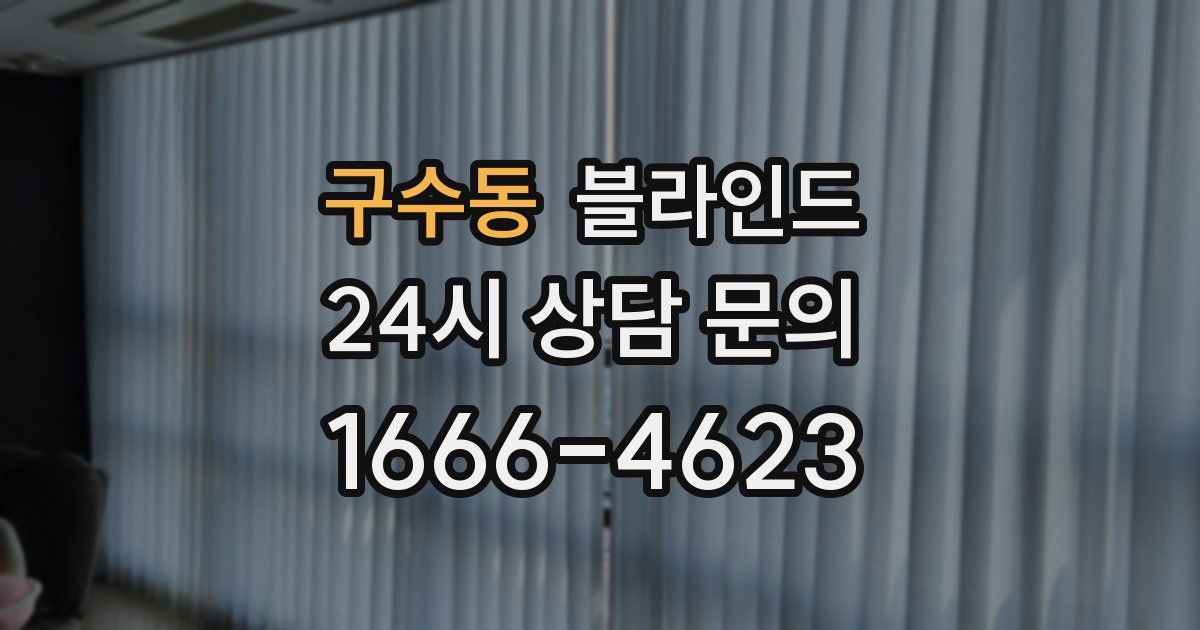 구수동 블라인드