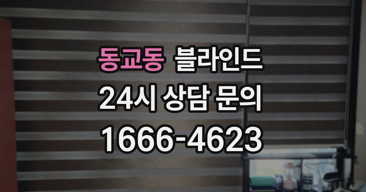동교동 블라인드