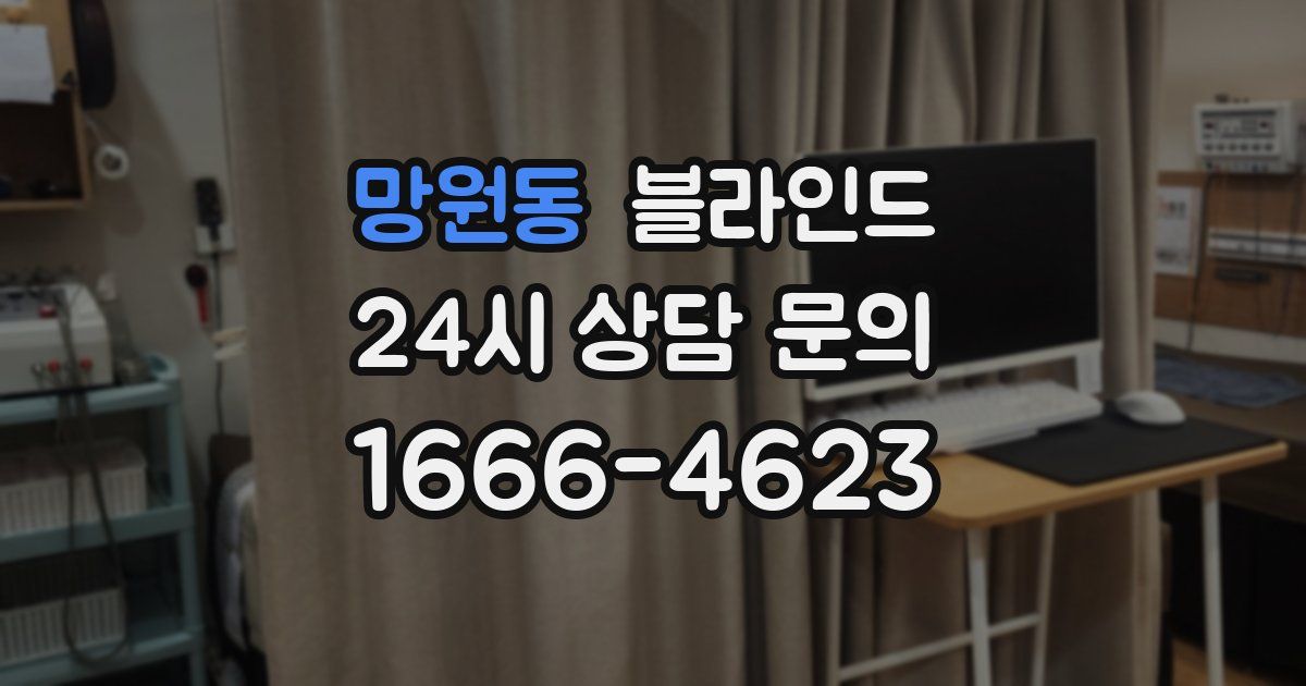망원동 블라인드