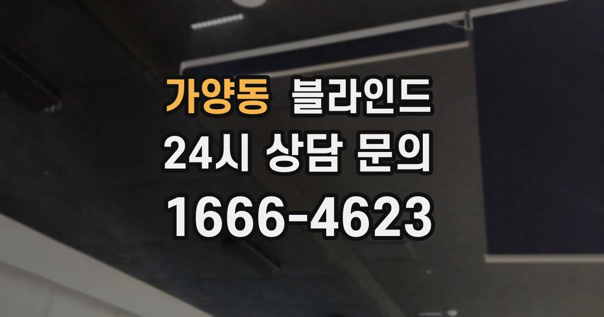 가양동 블라인드