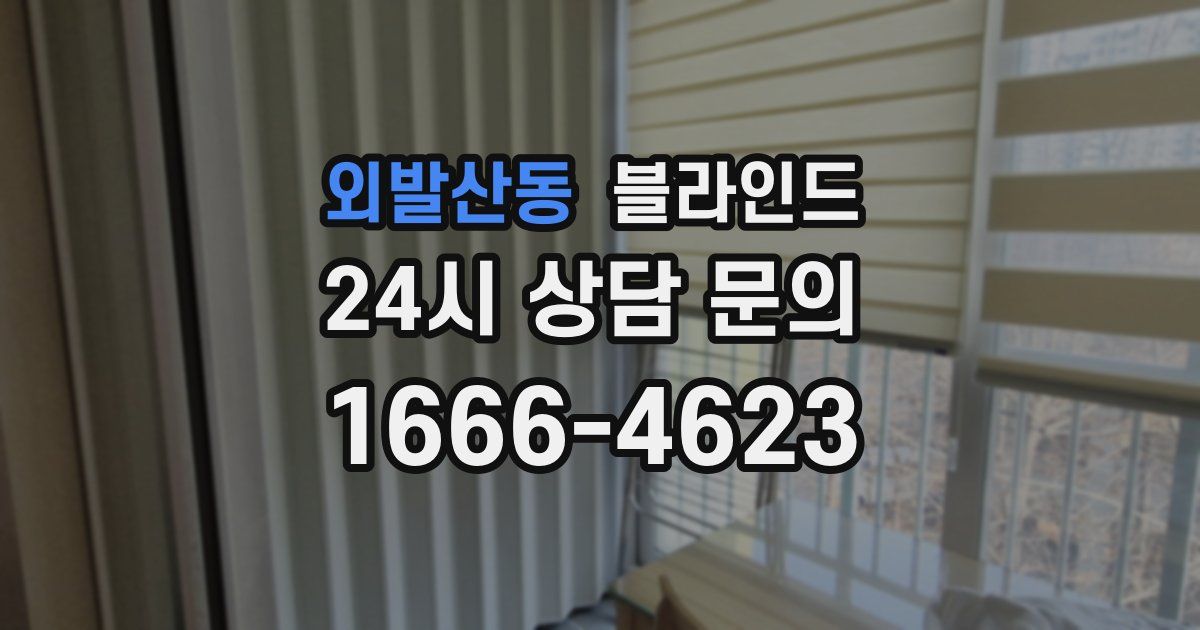 외발산동 블라인드