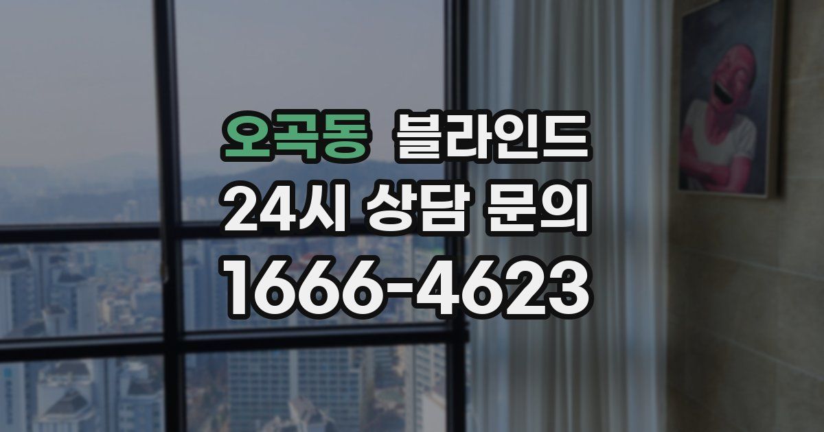 오곡동 블라인드