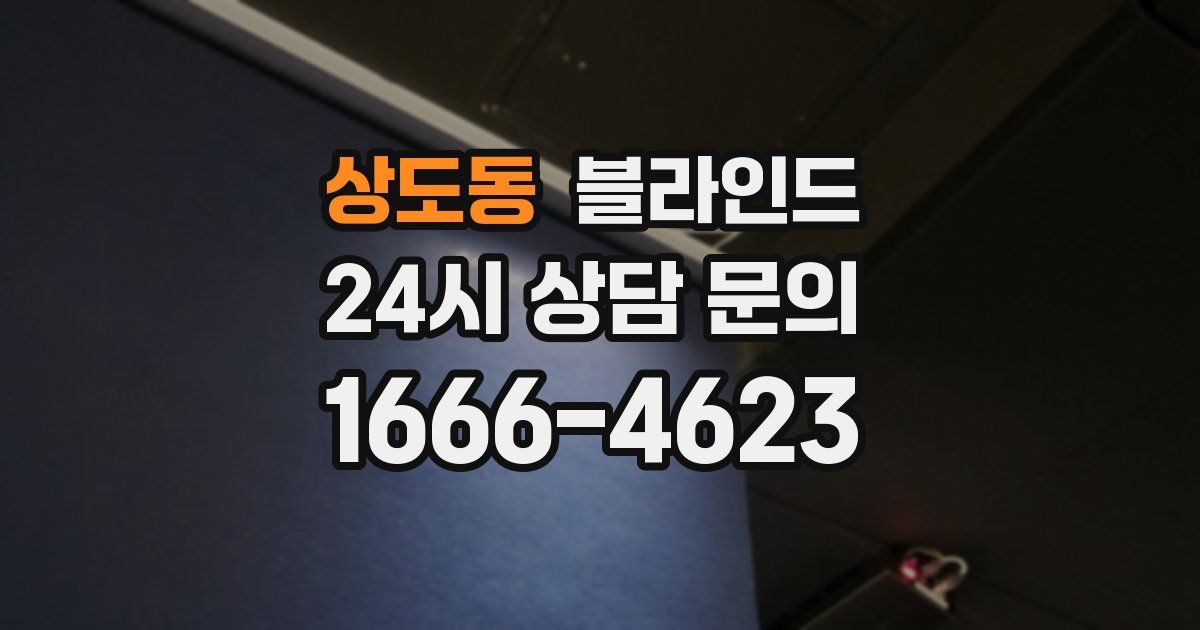 상도동 블라인드