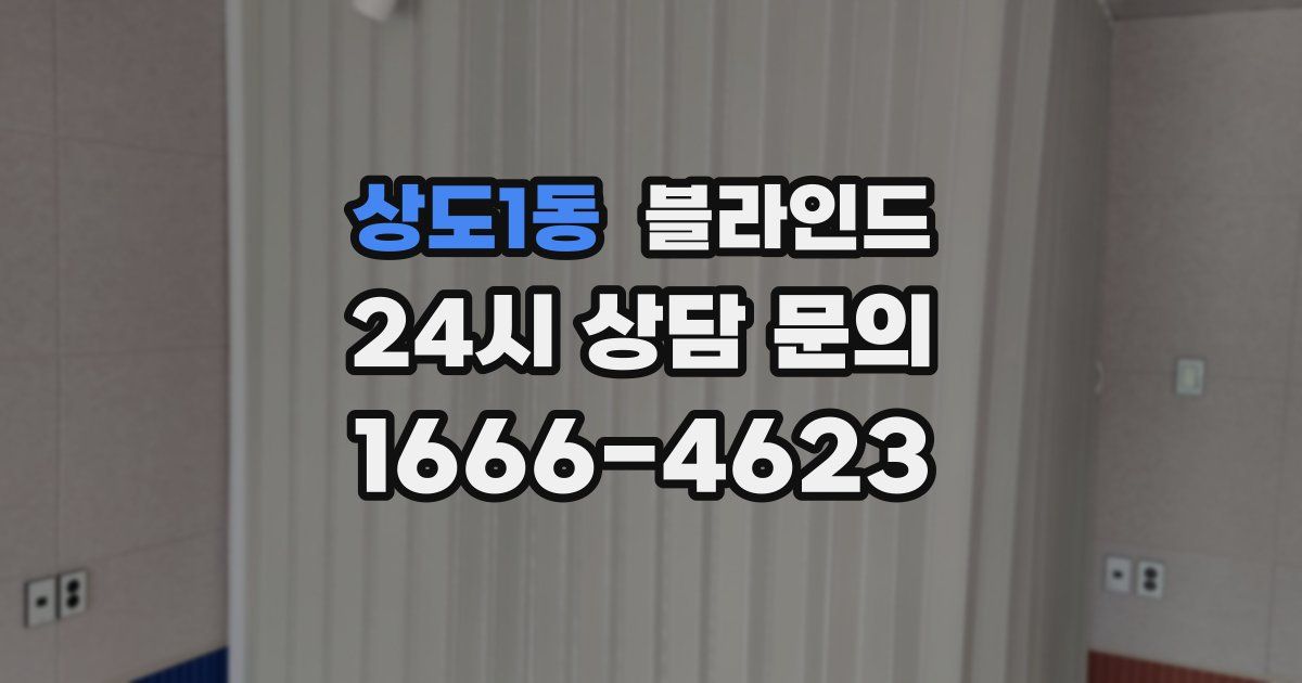 상도1동 블라인드