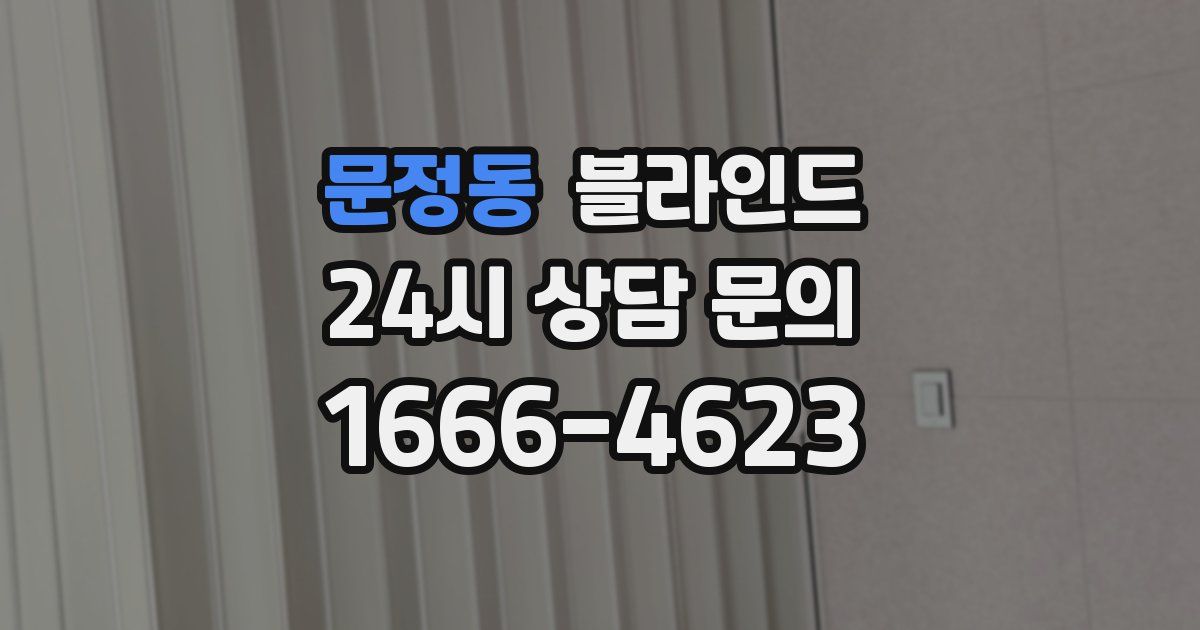 문정동 블라인드