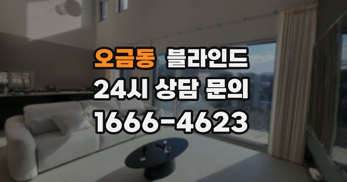 오금동 블라인드