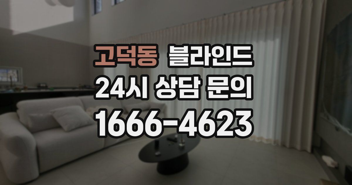 고덕동 블라인드