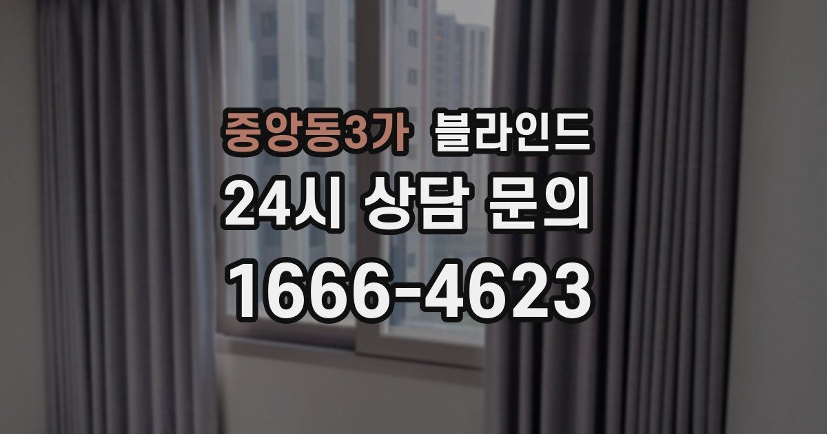중앙동3가 블라인드