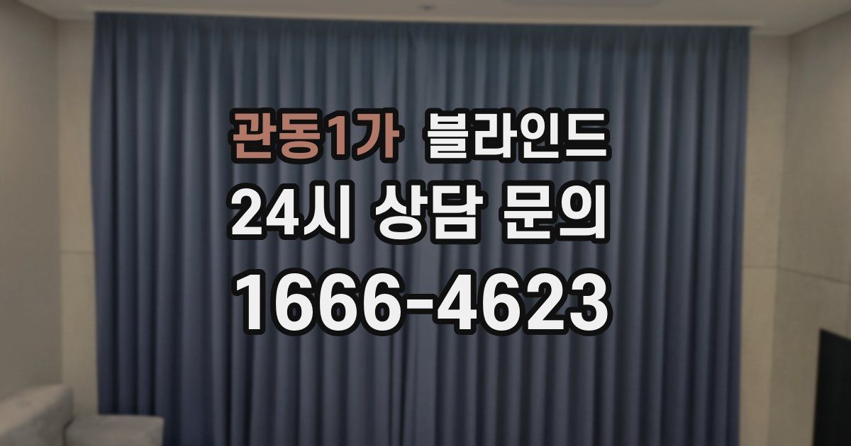 관동1가 블라인드