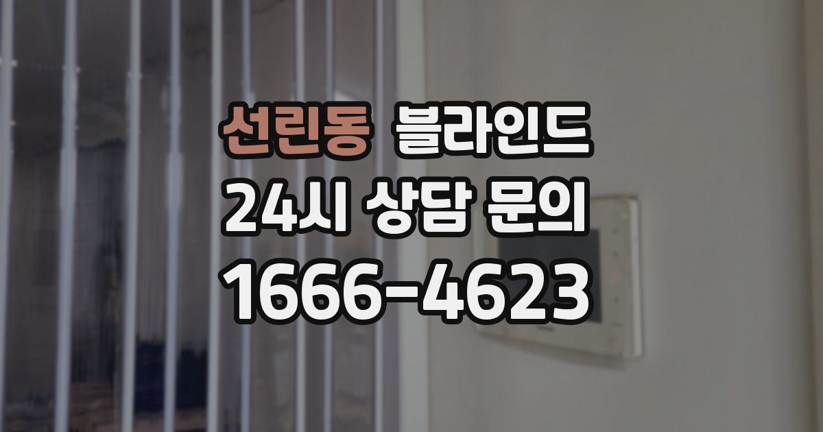 선린동 블라인드