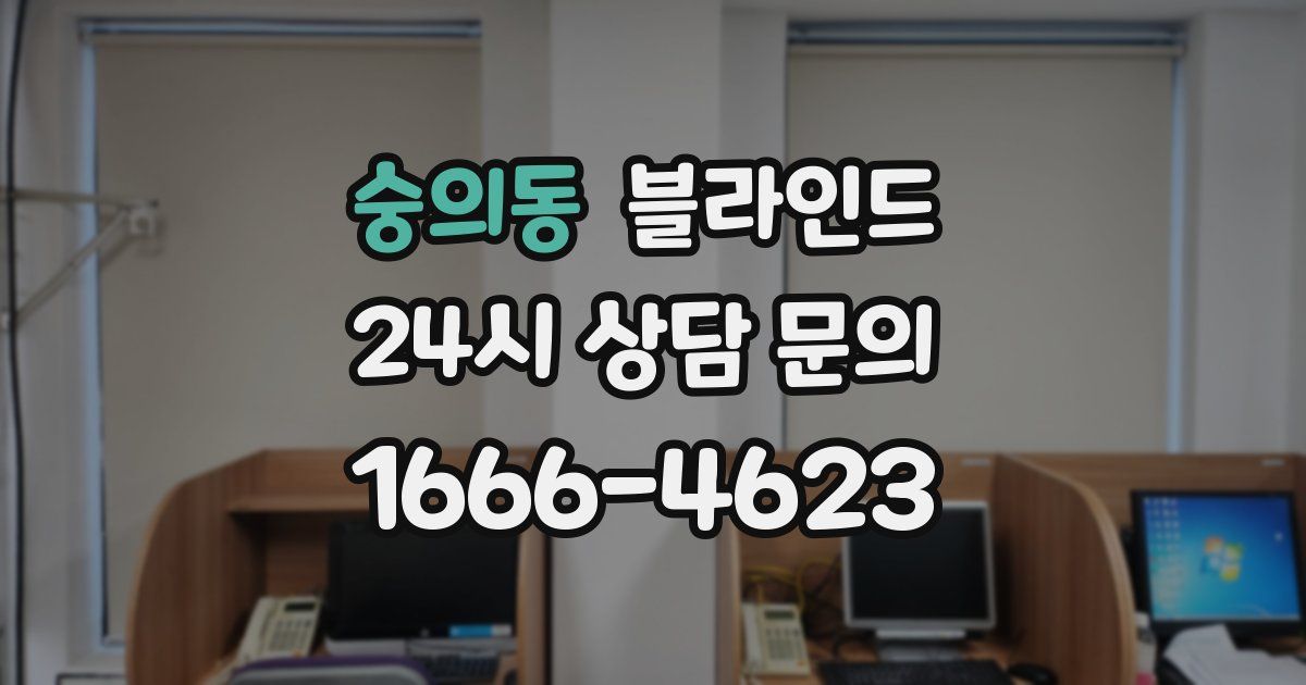 숭의동 블라인드