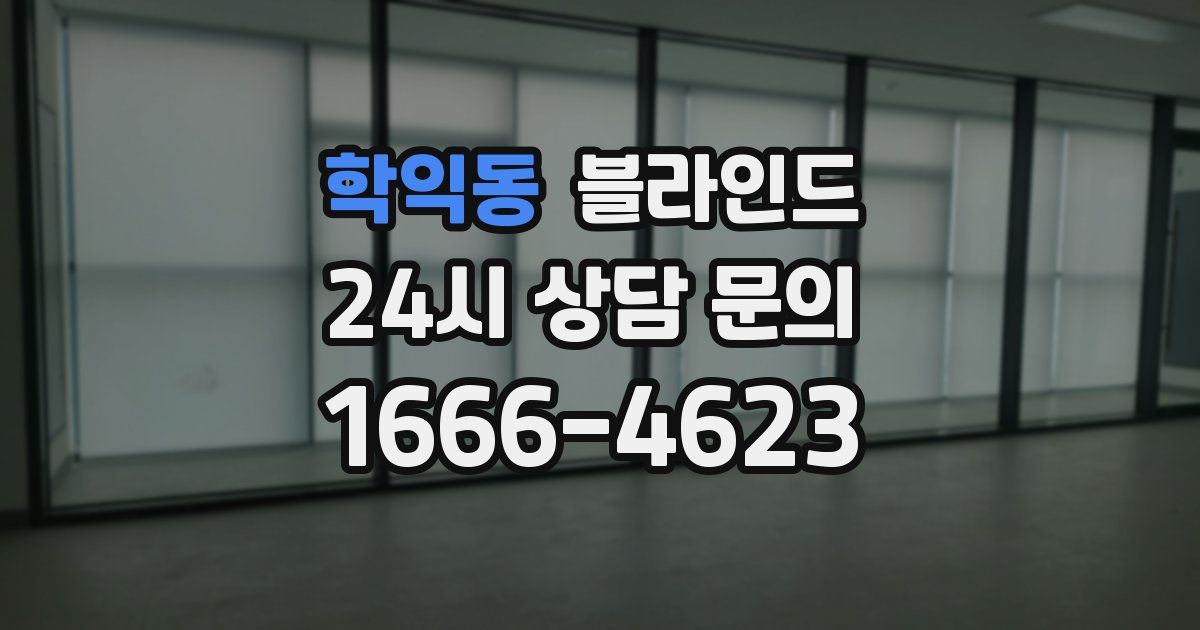 학익동 블라인드
