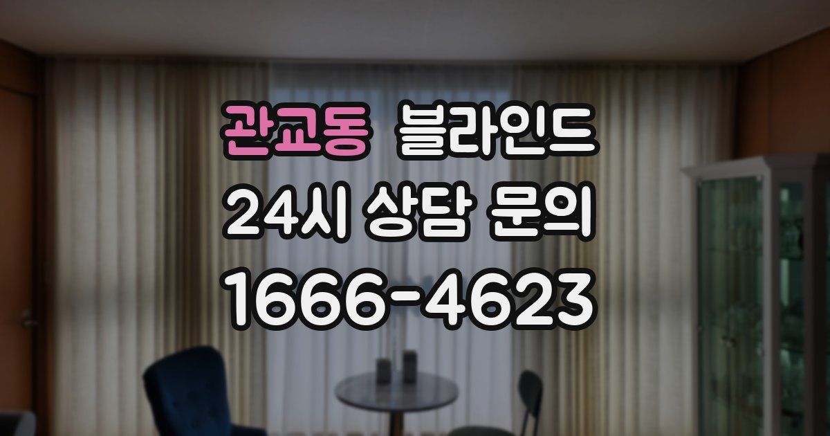 관교동 블라인드