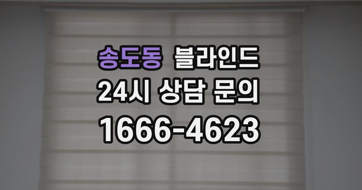 송도동 블라인드