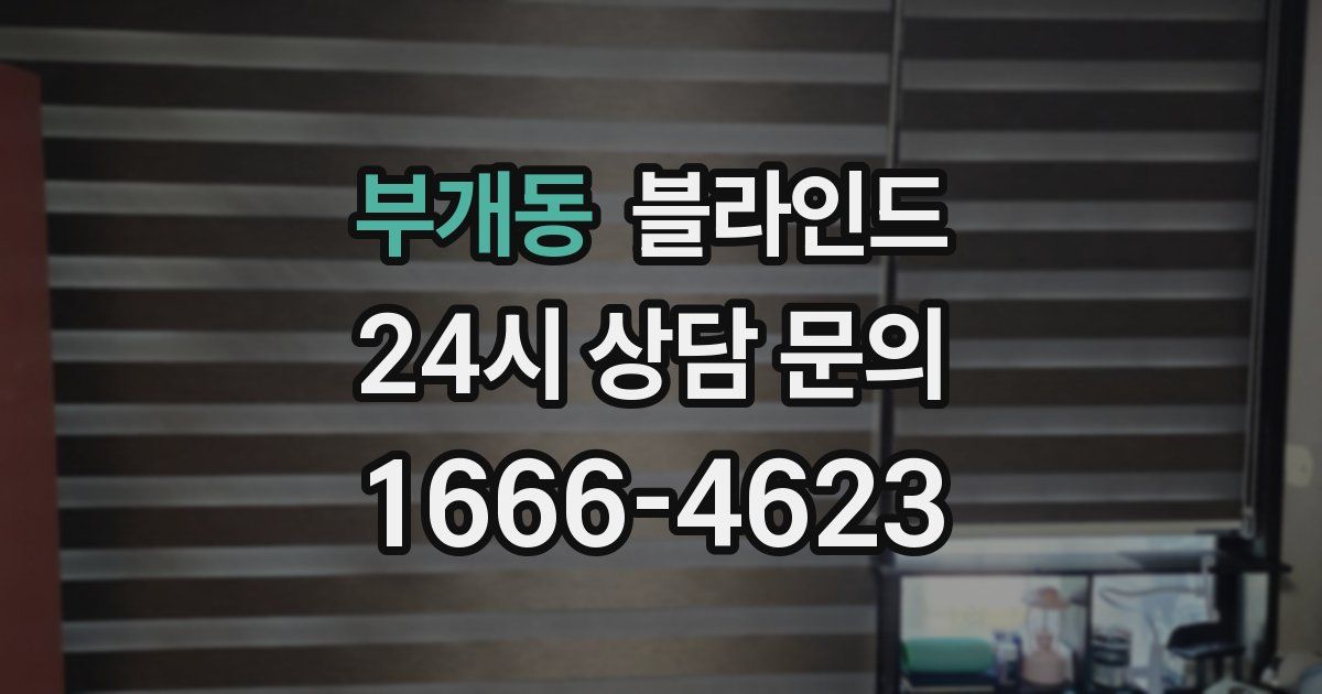 부개동 블라인드