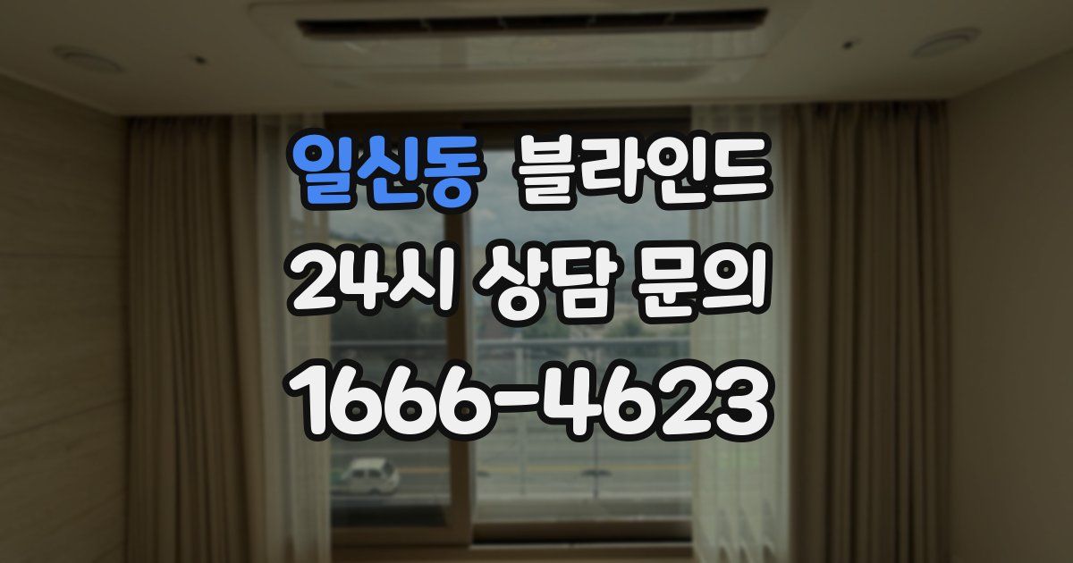 일신동 블라인드