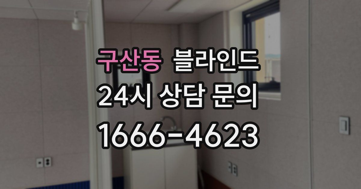 구산동 블라인드