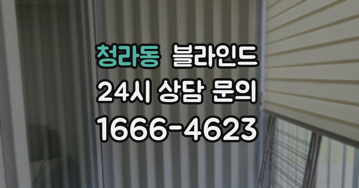 청라동 블라인드