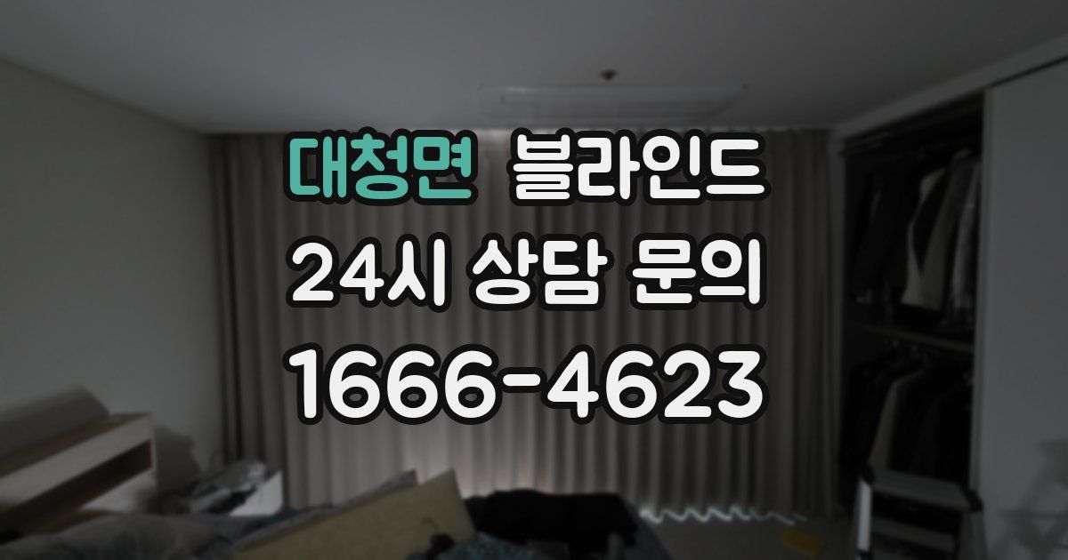 대청면 블라인드