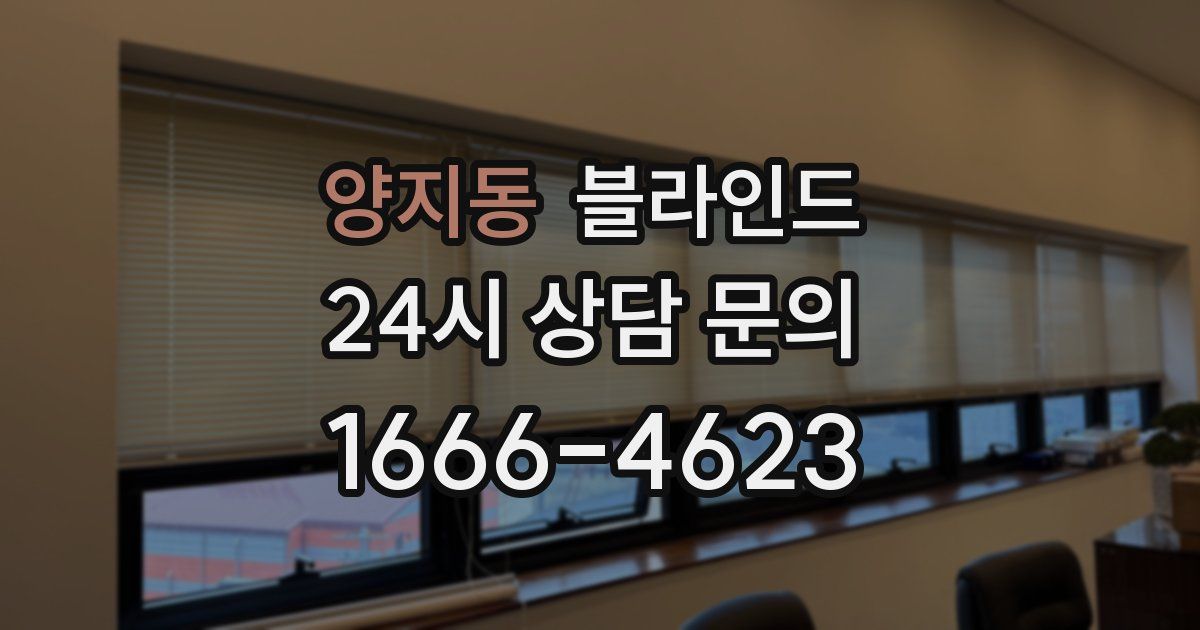 양지동 블라인드