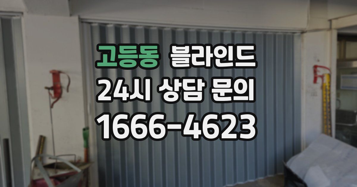 고등동 블라인드