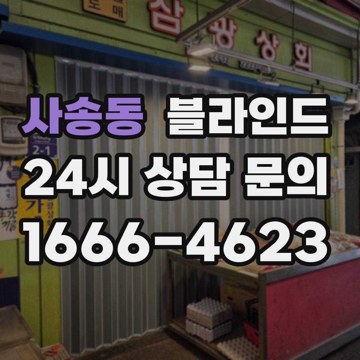 사송동 블라인드