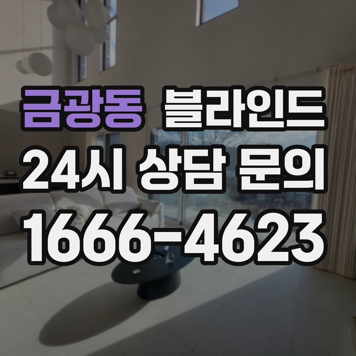 금광동 블라인드