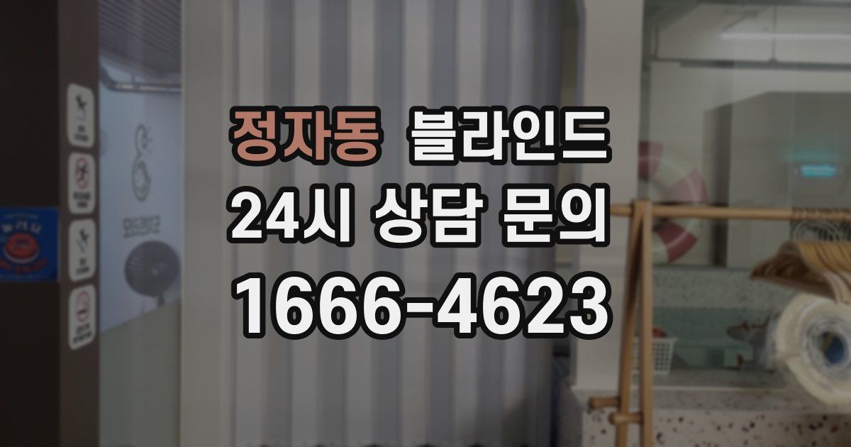 정자동 블라인드