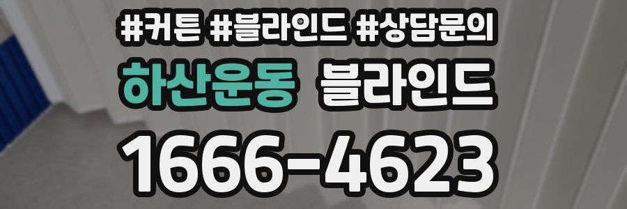 하산운동 블라인드