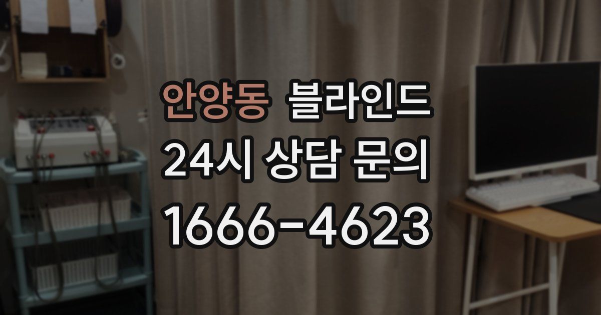 안양동 블라인드