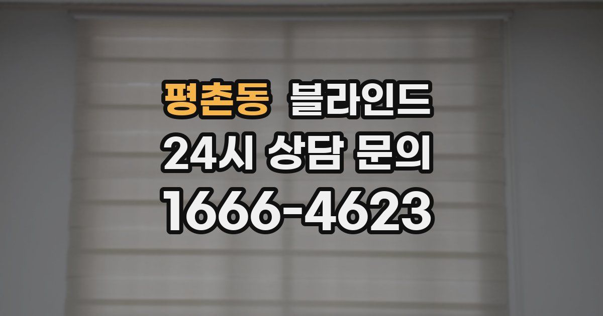 평촌동 블라인드