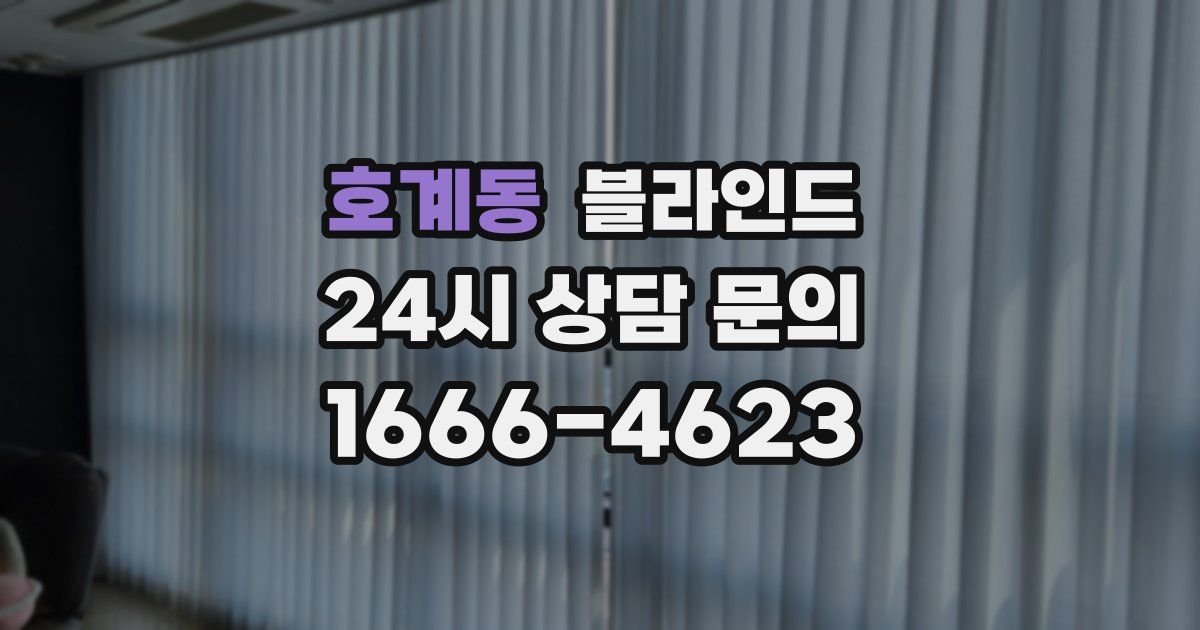 호계동 블라인드