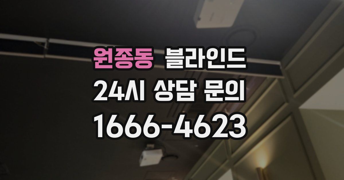 원종동 블라인드