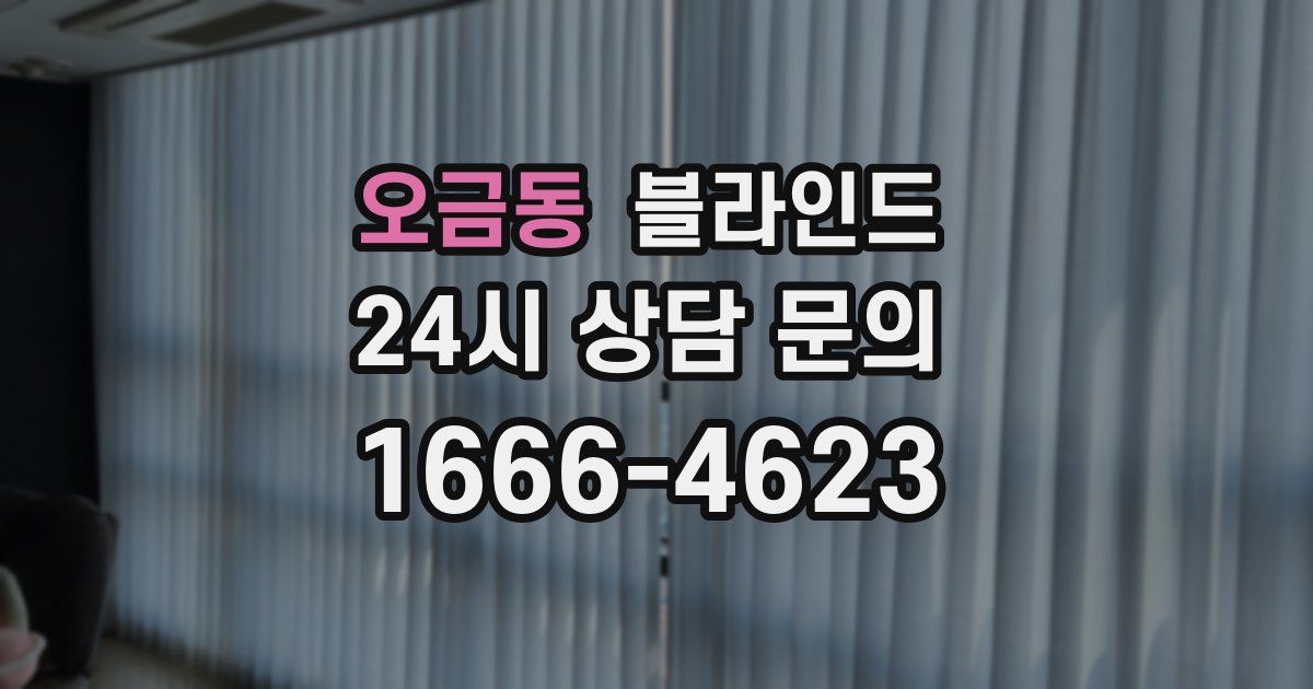 오금동 블라인드