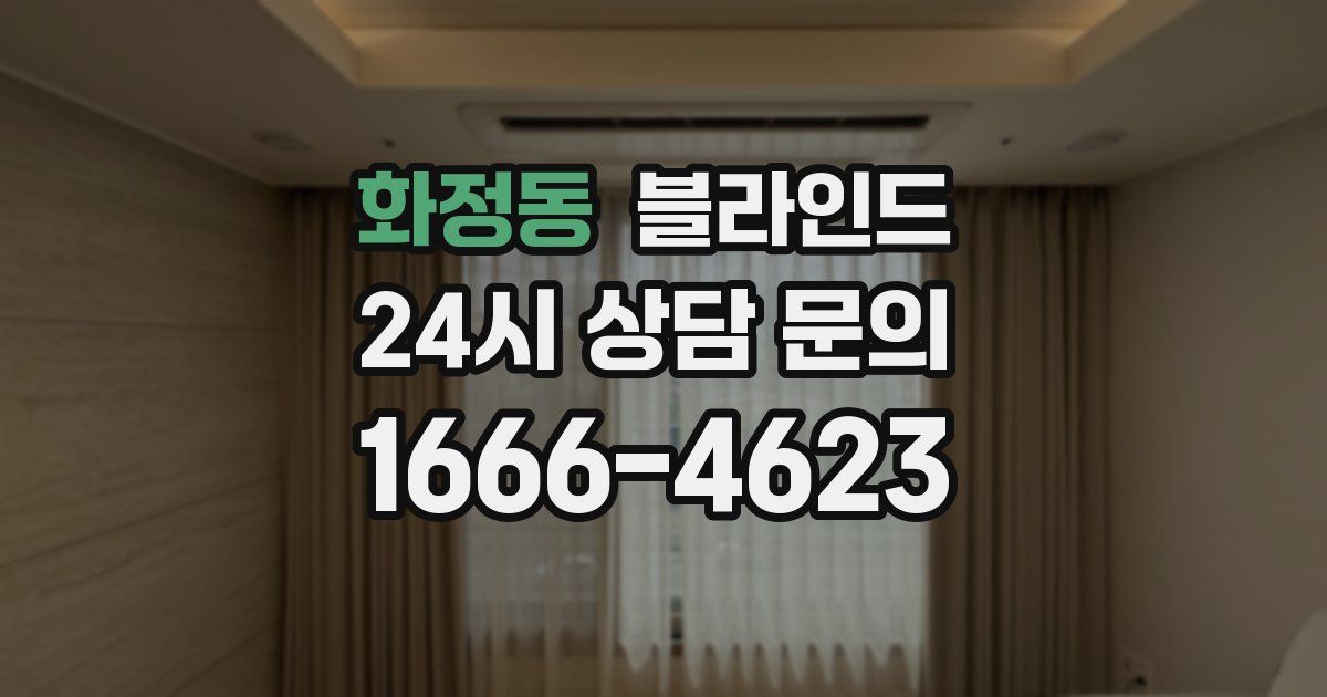 화정동 블라인드