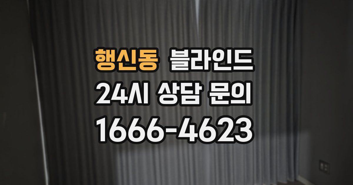 행신동 블라인드