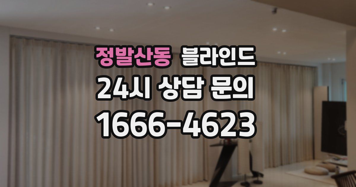 정발산동 블라인드