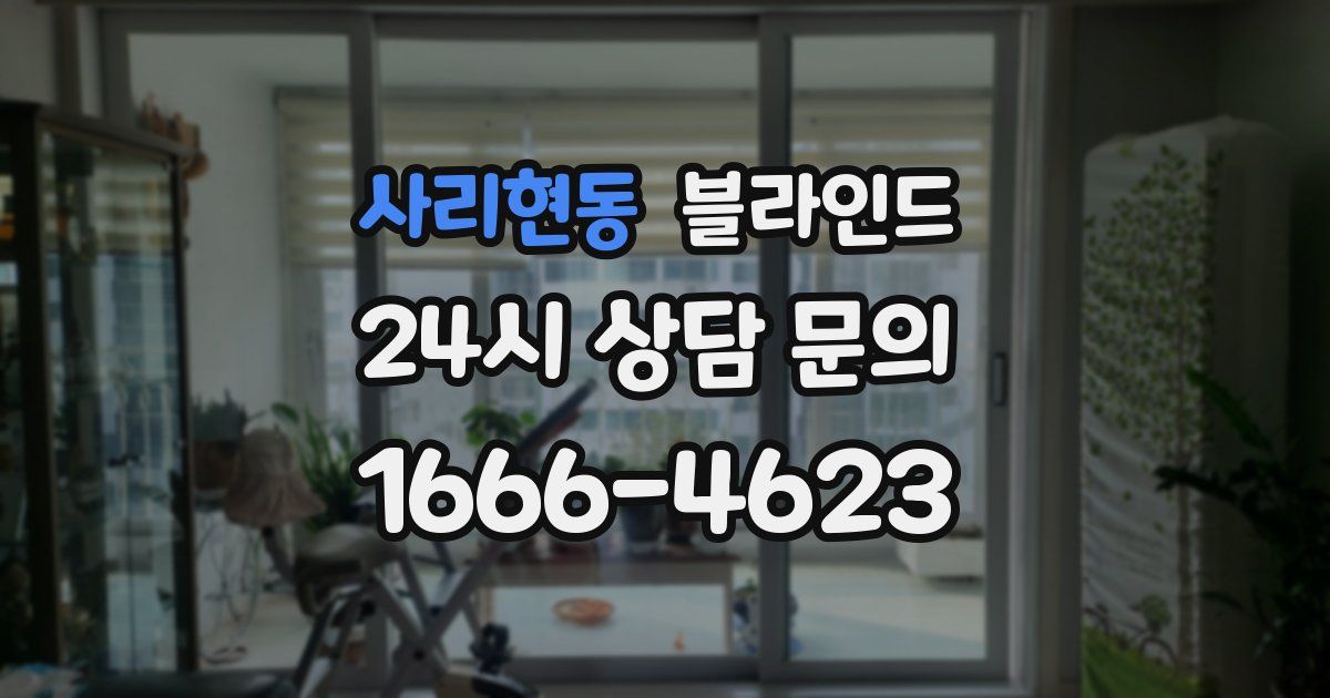 사리현동 블라인드