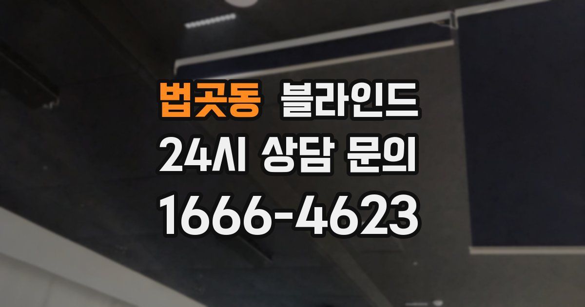 법곳동 블라인드
