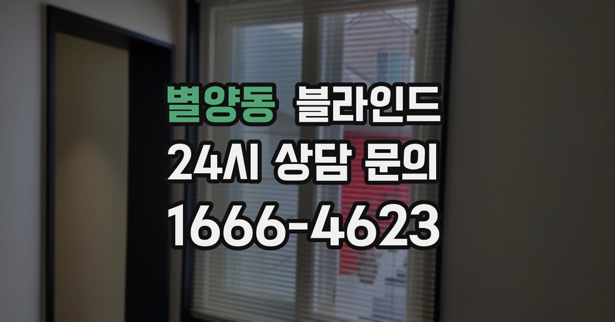 별양동 블라인드