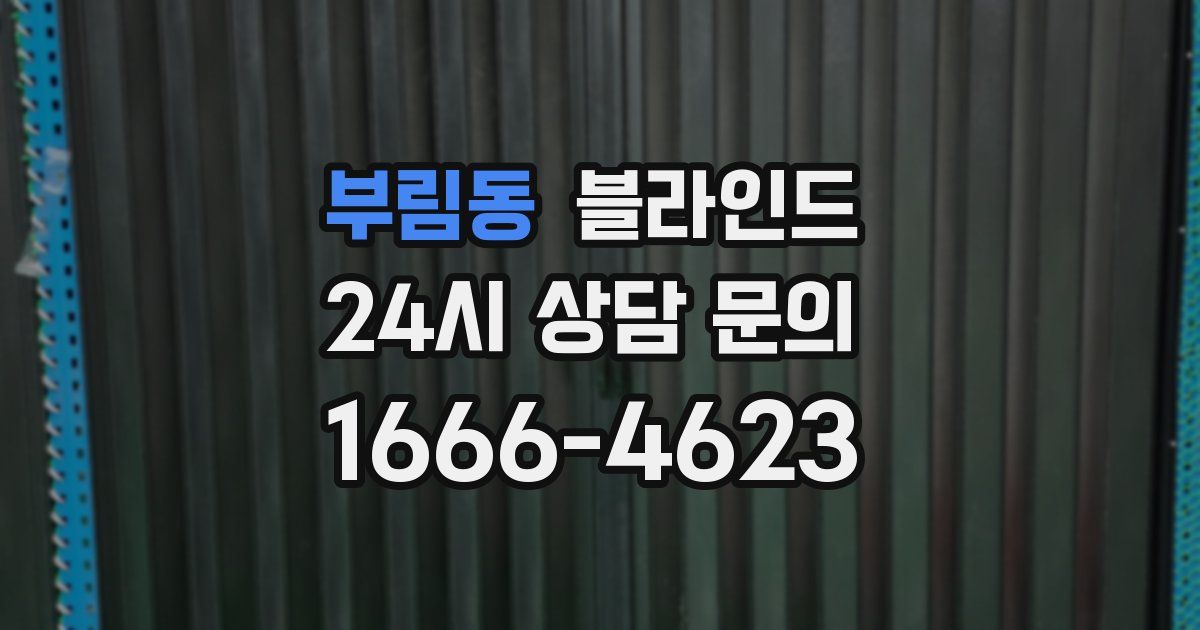 부림동 블라인드