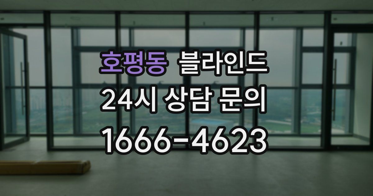 호평동 블라인드