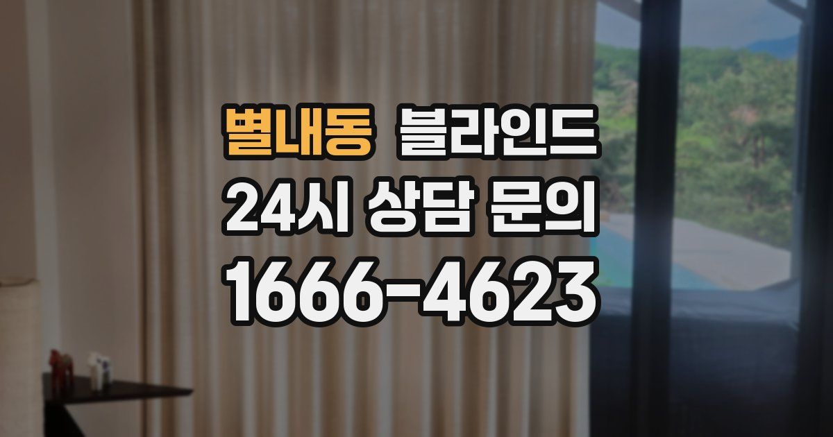 별내동 블라인드