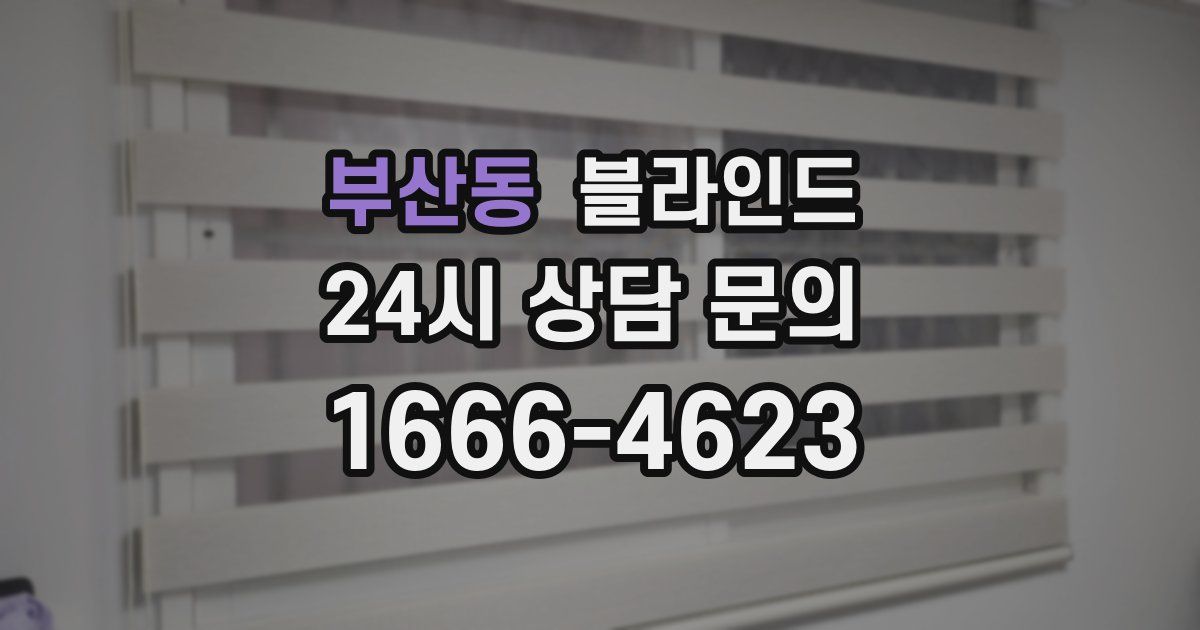 부산동 블라인드