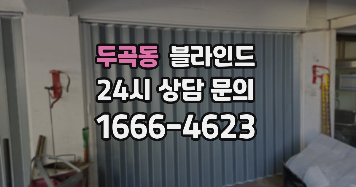 두곡동 블라인드