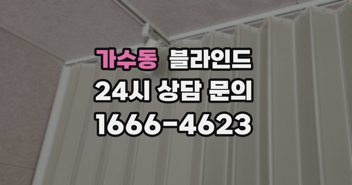 가수동 블라인드
