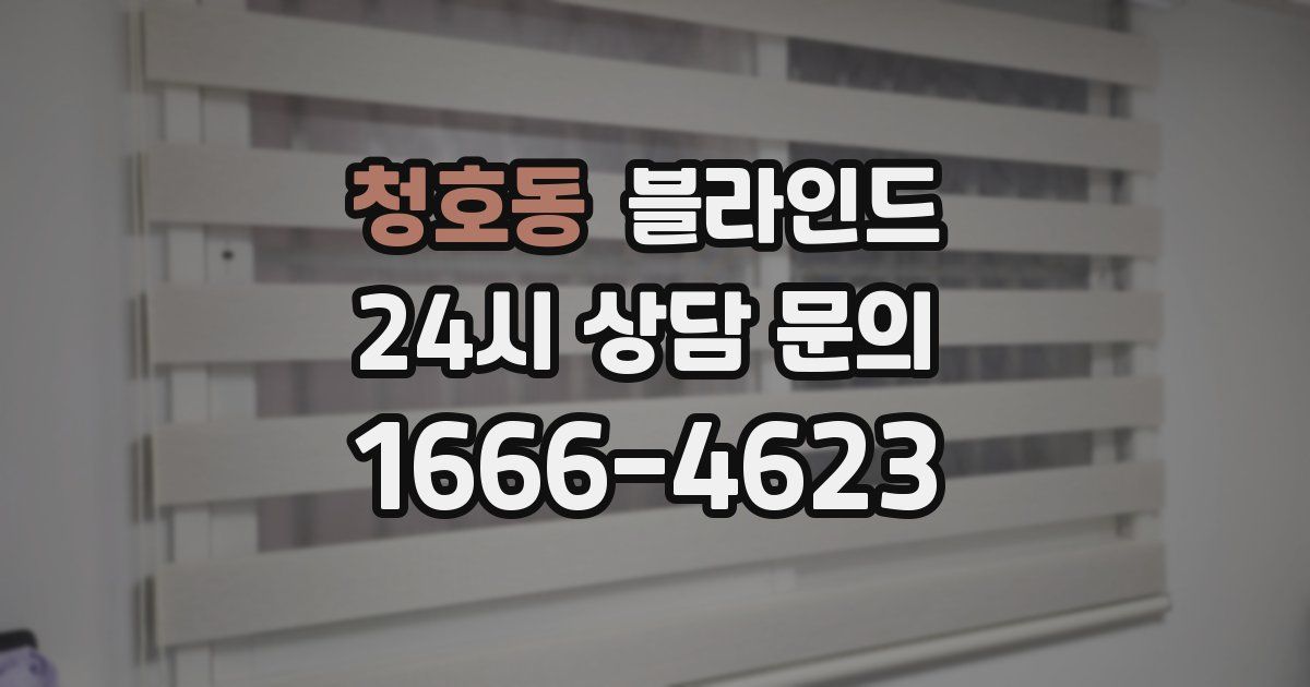 청호동 블라인드
