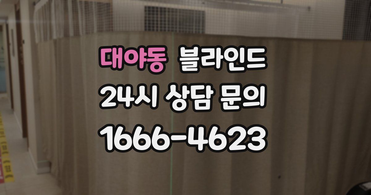 대야동 블라인드