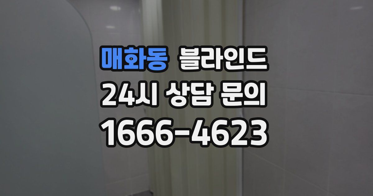 매화동 블라인드
